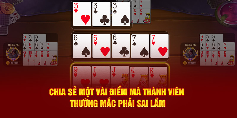 Chia sẻ một vài điểm mà thành viên thường mắc phải sai lầm